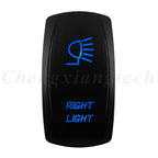 12V 20A Blue Led Car Boat Laser Rocker Switch ON OFF, (ON) OFF, ON OFF ON, (ON) OFF ON, (ON) OFF (ON) Waterproof