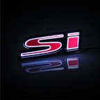 LED Si Racing Emblem Light Car Front Bumper Grille Badge Lamp for CIVIC SPIRIOR Car Accessories Decor