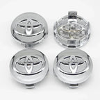 4pcs 57mm/62mm Car Tyre Wheel Center Hub Cap Badge Logo Rim Emblem For Toyota Corolla Camry Yaris CHR Rav4 Auris Verso Avalon