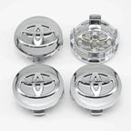 4Pcs 57/62mm Car Wheel Center Hub Caps For Toyota Rav4 Aygo Yaris Corolla Camry Car Tire Center Decoration Stickers Accessories