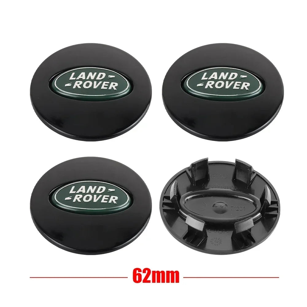 4pcs 62mm Car Styling Car Wheel Center Hub Cap Covers Badge For Landrover SVR Discovery Velar Evoque Range Rover L322 L405 L320