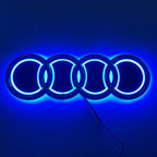 18X5.8CM LED Badge Light Exterior for Audi Q2 Q8 A1 A2 Q3 A3 A4 A5 A6 A7 A8 Q5 Q7 TT Car Rear Trunk Emblem Sticker Accessories