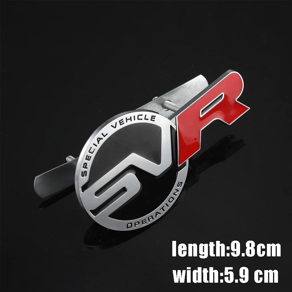 Car Front Grille Emblem Sticker Auto Accessories For Landrover SVR Vogue Velar Evoque Discovery Range Rover  L551 P250 P300 L405