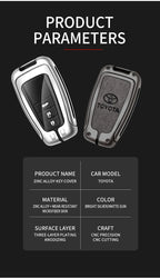 Car Key Case Bag Cover Shell For Toyota CHR Prado 2017 2018 Prius Camry Corolla RAV4 2017 2018 2019 2020 Protector Accessories