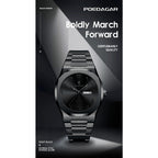 POEDAGAR Military Watch For Men Waterproof Luxury Week Calendar Man Wristwatch Quartz Stainless Steel Fashion Men's Watches Male