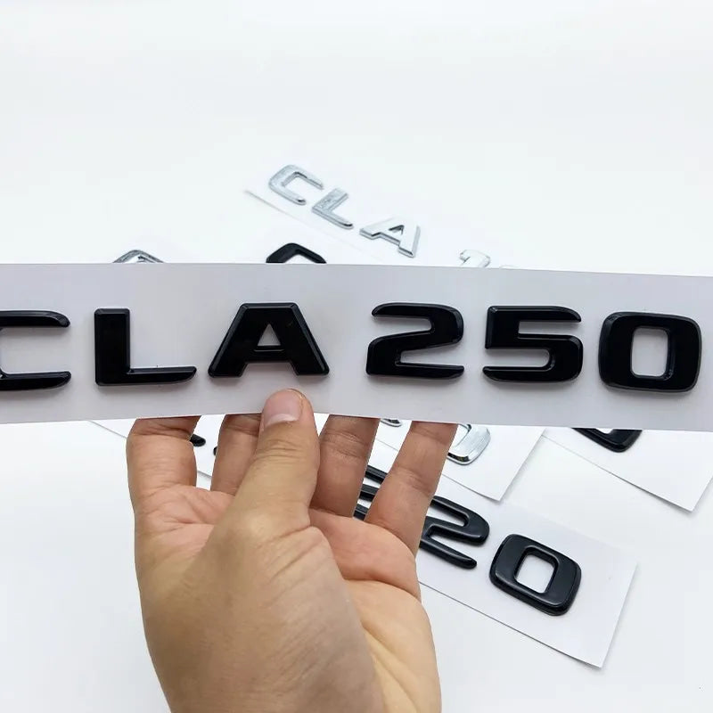 3D Letters CLA180 CLA200 CLA220 CLA250 CLA260 4Matic ABS Emblem for Mercedes Benz C118 Car Fender Trunk Rear Logo Sticker