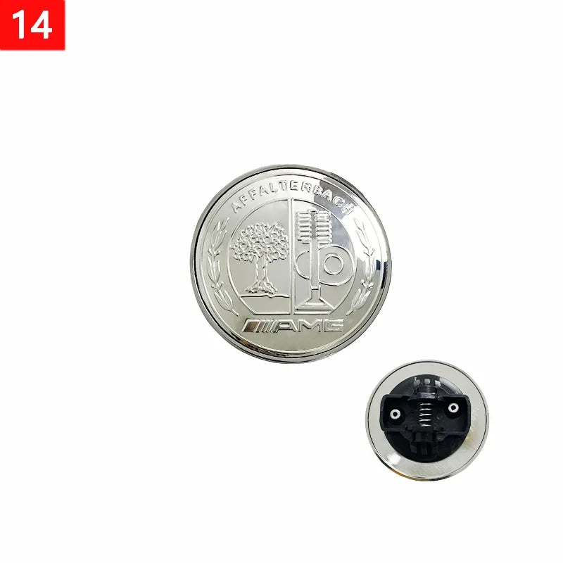 1pcs 56mm Car Aluminum Hood Emblem Front Badge Modification Accessories for Mercedes Benz C-Class E-Class W204 W205 W213 W214