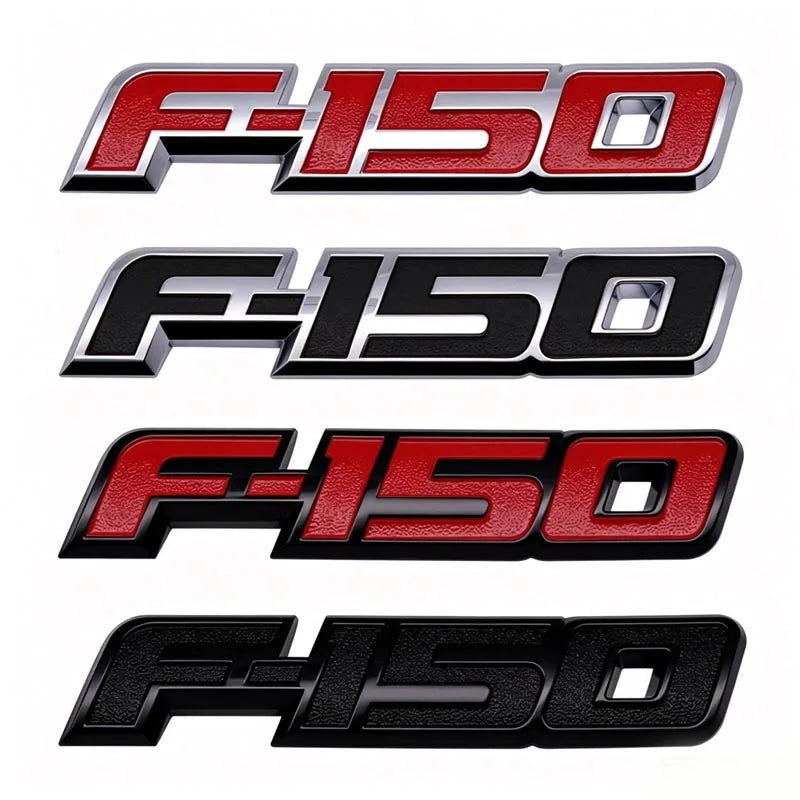 3D ABS F150 FX4 Car Emblem Badge Sticker For Ford F-150 FX4 Pickup Truck Side Fender Rear Tailgate Logo Decal Accessories