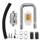 Heater Exhaust Set Exhaust Pipe Muffler Parking Heater Exhaust Kit Air Filter Intake Pipe Set 12V24V220V 2KW5KW8KW Universal