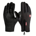 Guantes de invierno para hombres y mujeres con pantalla táctil cálidos para ciclismo al aire libre conducción motocicleta guantes fríos guantes antideslizantes a prueba de viento