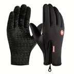 Guantes de invierno para hombres y mujeres con pantalla táctil cálidos para ciclismo al aire libre conducción motocicleta guantes fríos guantes antideslizantes a prueba de viento
