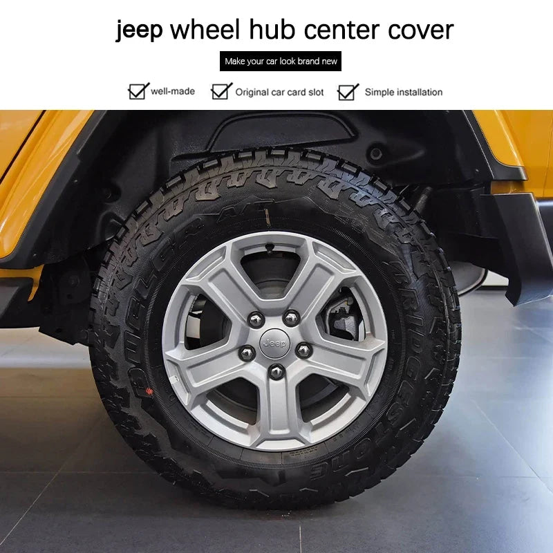 Car Tire Center Cap 63mm/55mm For Jeep Renegade Compass Grand Cherokee Wrangler jk Gladiator Patriot Liberty Commander Trailhawk