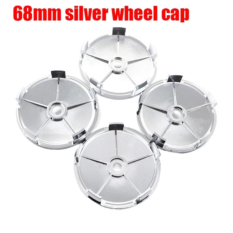 4pcs 3D 68mm 65mm Nissan new car emblem Wheel Center Hub Cap auto Rim refit dust-proof badge covers sticker styling accessories