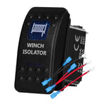 12v/24v Blue Led Light 5 Pin On Off SPST Rocker Switch 7 Pin On Off On ARB Carling Style Car Boat Waterproof Push Switch