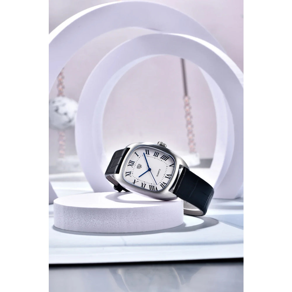 RollsTimi 2026 New Men's Watches Top Brand Luxury Oval Quartz Watch For Men Fashion Watch Man Waterproof VH31 Clock Gift Leathe