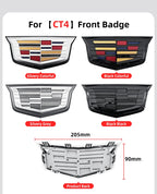 1pcs 3D ABS Car Front Grille Center Emblem Badge Rear Trunk Sticker Accessories For Cadillac CT4 CT5 CT6 XT4 XT5 XT6 XTS ATS