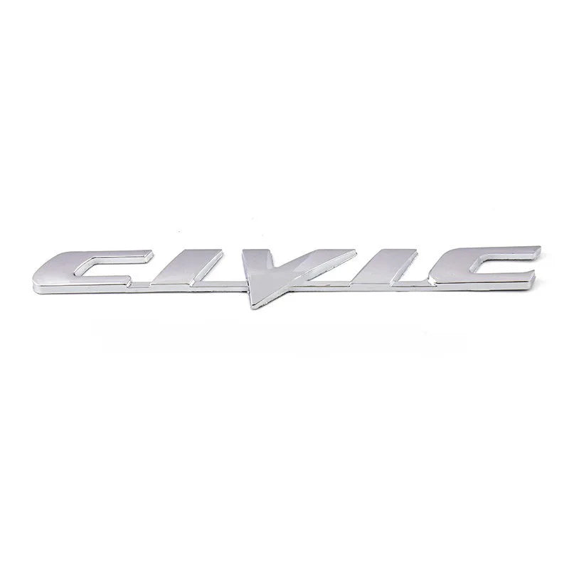 3D Metal Ivtec Letter Emblem Badge Decal Car Styling For Honda Civic Logo Car Rear Tail Trunk Stickers Decals Auto Accessories