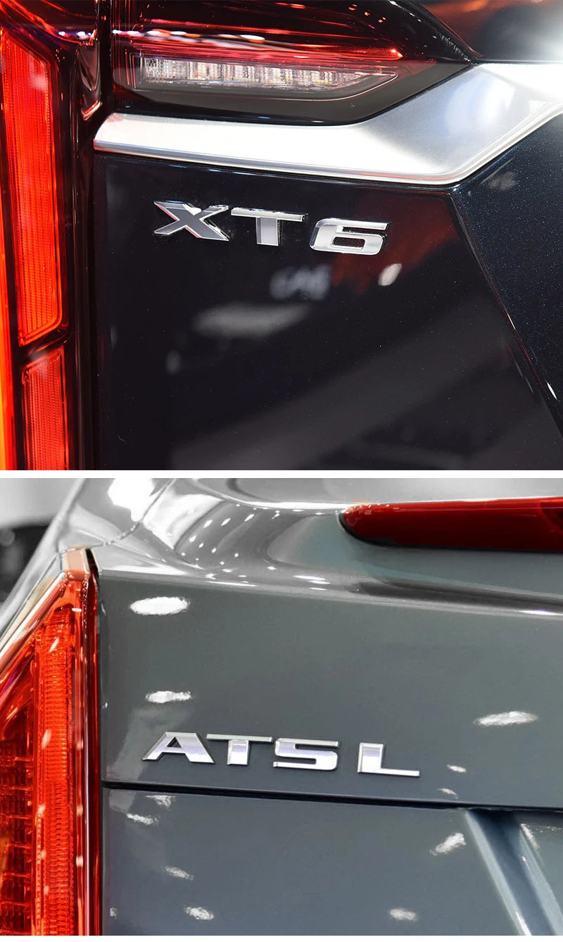 3D Car Rear Trunk Sticker Logo Letters Decals Badge For Cadillac CT4 CT5 CT6 CTS XT4 XT5 XT6 XTS ATS AWD 25T 28T 40T Accessories