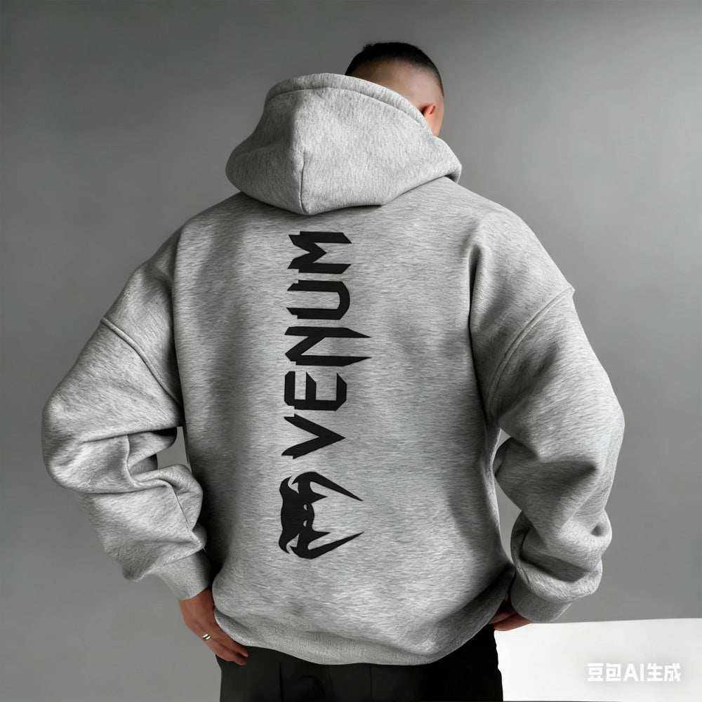 Men's Pattern Hoodies –Bold Back Prints MMA Inspired Streetwear Loose Fit Perfect for Gym  Casual Wear Limited Edition Designs