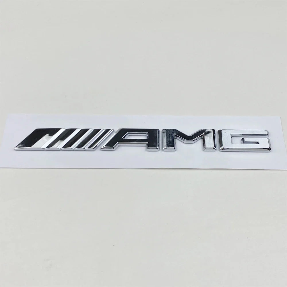 1pcs 3D Car Rear Trunk Emblem, Decal Letters Sticker, Mercedes Benz AMG A B C E G CLA W211 W203 W204 W210 W124 Accessories