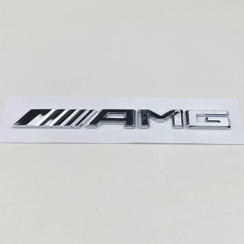 1pcs 3D Car Rear Trunk Emblem, Decal Letters Sticker, Mercedes Benz AMG A B C E G CLA W211 W203 W204 W210 W124 Accessories