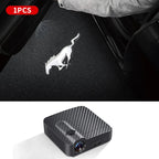 Car Led Welcome Lights Courtesy Projector Ghost Shadow Logo Emblem Light For Ford Mustang 4 5 6 2024 2023 2022-2010 Accessories