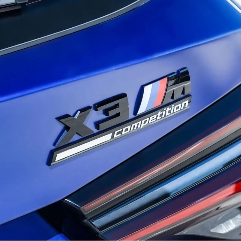 3D Metal Car Body Side Badge Body Rear Trunk Decor Sticker Modification For BMW M X1 X2 X3 X4 X5 E84 F26 E83 F25 E53 E70 E71 G02