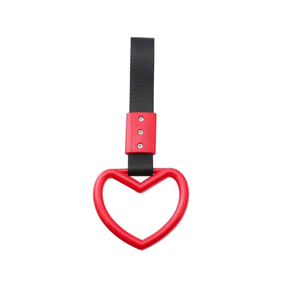 JDM Train Bus Handle Hand Strap Ring Heart Styling Drift Charm Strap Drift Auto Warning Ring Car Strap Car Rear Bumper Supplies