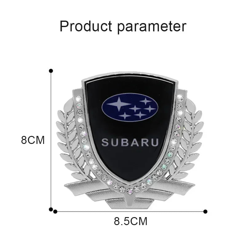 3D Car Window Side Emblem Rear Trunk Metal Badge Sticker Styling for Subaru Outback Impreza Forester Levorg XV STI Ascent Legacy