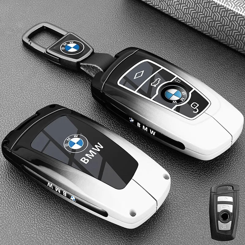 Alloy Metal Car Remote Key Case Cover Car Holder Shell Bag Fob For BMW F30 F20 F02 M3 M5 F10 F18 F22 F01 X3 X4 F06 Accessories