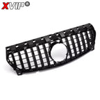 Chrome Silver AMG Style Front Bumper Grille For Mercedes Benz CLA-Class W117 2013-2019 CLA180 CLA200 CLA45 Front Grill Black