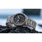 BERNY Titanium Watches for Men Classic Mens Field Watch Easy Read Outdoor Quartz Wristwatch Super Luminous Sapphire 5ATM
