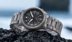 BERNY Titanium Watches for Men Classic Mens Field Watch Easy Read Outdoor Quartz Wristwatch Super Luminous Sapphire 5ATM