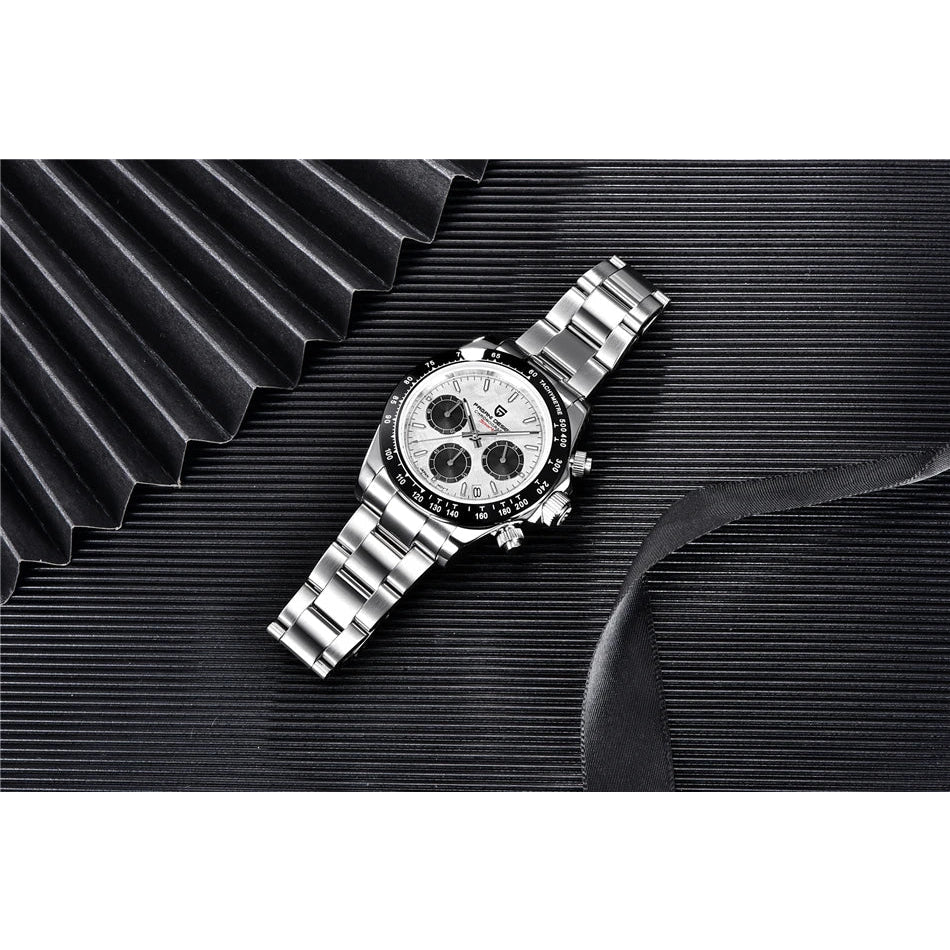 40mm New V2 PAGANI DESIGN Classic fashion Men Quartz Watches Sapphire Retro Chronograph Stainless Steel Waterproof Watch for Men