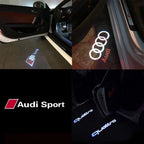 2PCS LED Car Door Welcome Logo Light Projector Lamp For Audi Sline S3 S4 S5 S6 S7 RS Quattro Q7 Q5 Q3 A4 B8 8P A3 A6 C7 A5 A6