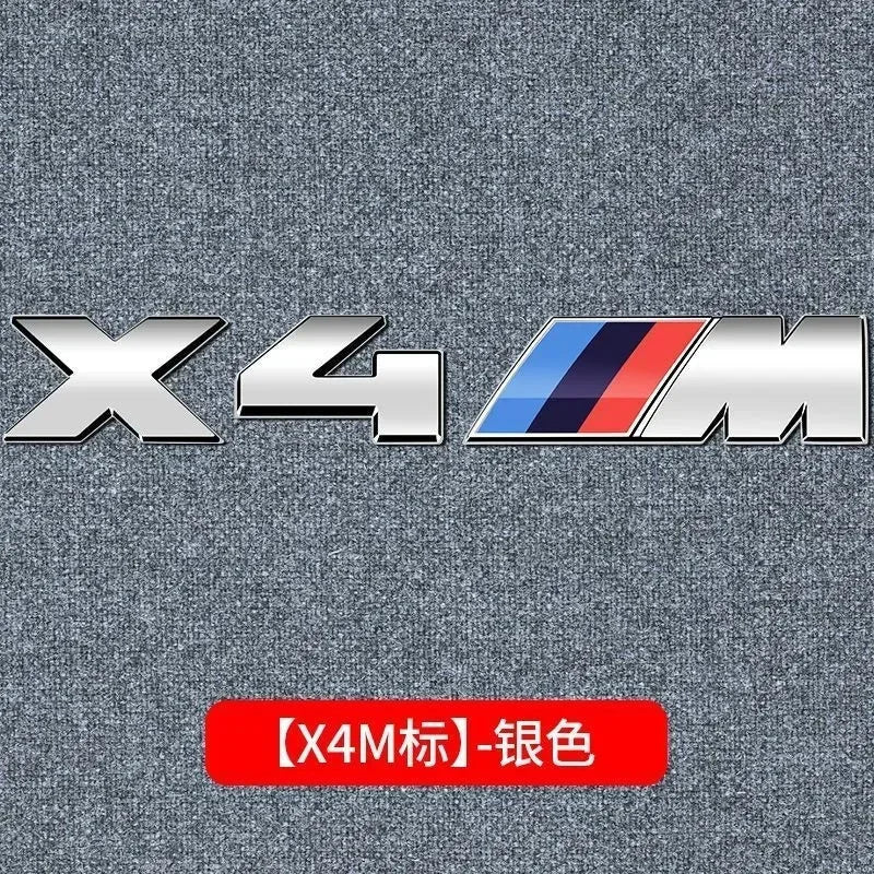 3D Metal Car Body Side Badge Body Rear Trunk Decor Sticker Modification For BMW M X1 X2 X3 X4 X5 E84 F26 E83 F25 E53 E70 E71 G02