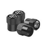 4Pcs Car Wheel Tires  Valve Caps Auto Exterior Accessories For Volkswagen GTI Golf Polo Passat RLine Magotan Jetta Bora Beetle R
