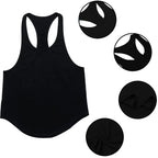 Mens Bodybuilding Faux Cotton Tank Top Gym Fitness Sports Sleeveless Top Skull Print Breathable Tank Top Mens Summer Tank Top