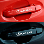 4Pcs Car vinyl Styling Door Handle Decor Stickers Decals Accessories For Lexus LS LC IS350 ES300h ES300 IS220d NX350h RX CT200h