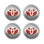 4pcs 56mm Car Styling Wheel Center Hub Caps Stickers Badge Emblem Decoration Decal For Toyota Corolla Auris Yaris CHR Rav4 Hilux