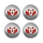 4pcs 56mm Car Styling Wheel Center Hub Caps Stickers Badge Emblem Decoration Decal For Toyota Corolla Auris Yaris CHR Rav4 Hilux