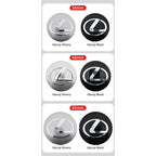 56mm 60mm 65mm Car Wheel Center Emblem Hub Caps Stickers For Lexus RX300 IS200 IS250 ES350 Ct200h UX250h NX300h RX350 ES300h LBX