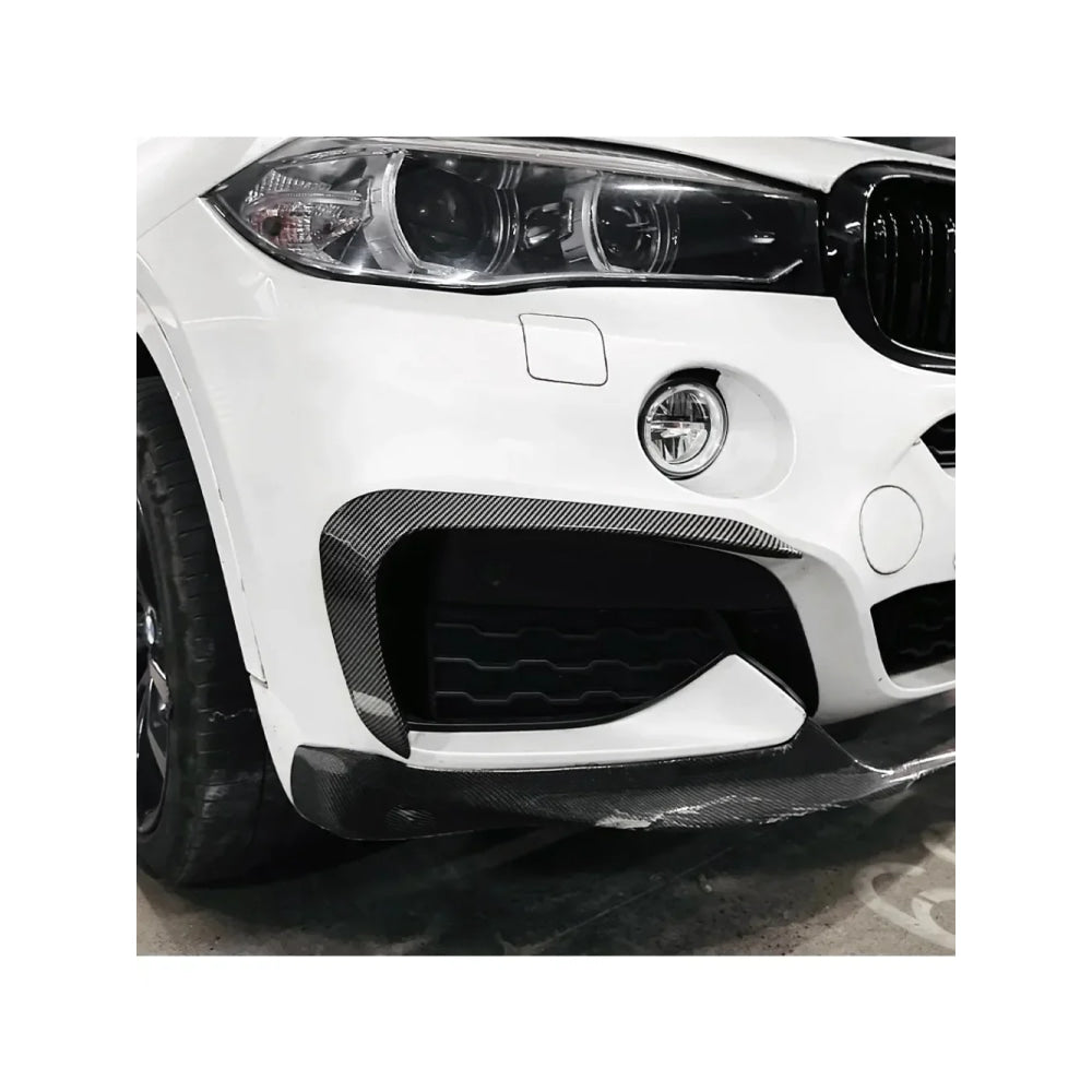 New Performance Gloss Black Front Bumper For BMW X6 F16 M Sport 2015 To 2019 ABS Splitter Lip Spoiler Diffuser By Body Kit