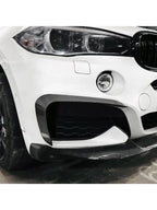New Performance Gloss Black Front Bumper For BMW X6 F16 M Sport 2015 To 2019 ABS Splitter Lip Spoiler Diffuser By Body Kit