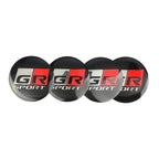 4Pcs 56MM Car Styling Aluminum Wheel Center Hub Caps Stickers For Toyota Rav4 Corolla Camry Aqua Yaris Cross Auris TRD GR Sport