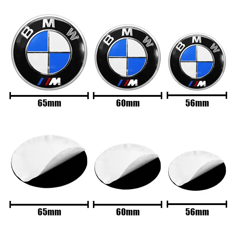 4Pc 56mm 60mm 65mm Car Wheel Center Hub Cap Rim Cover Stickers For BMW E36 E39 E46 E60 E90 E90 F01 F10 F30 G01 G20 G21 G30 G11 M