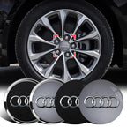 For Audi A8 A5 A6 C5 C6 C7 A7 A1 A3 A4 B5 Q3 Q5 Q7 TT 4pcs 60mm 61mm 68mm 69mm Car Wheel Hub Center Caps Rim Cover Accessories