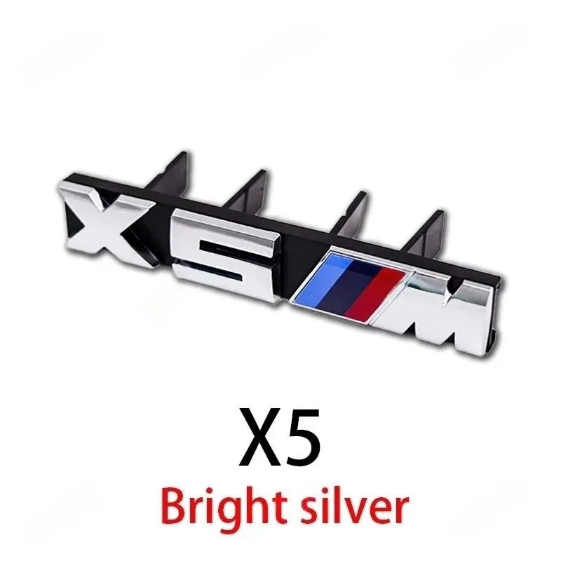 ABS Car Styling Front Grille Badge M Logo Decoration Accessories For BMW M Emblem X1 X2 X3 X4 X5 X6 X7 E38 E39 E30