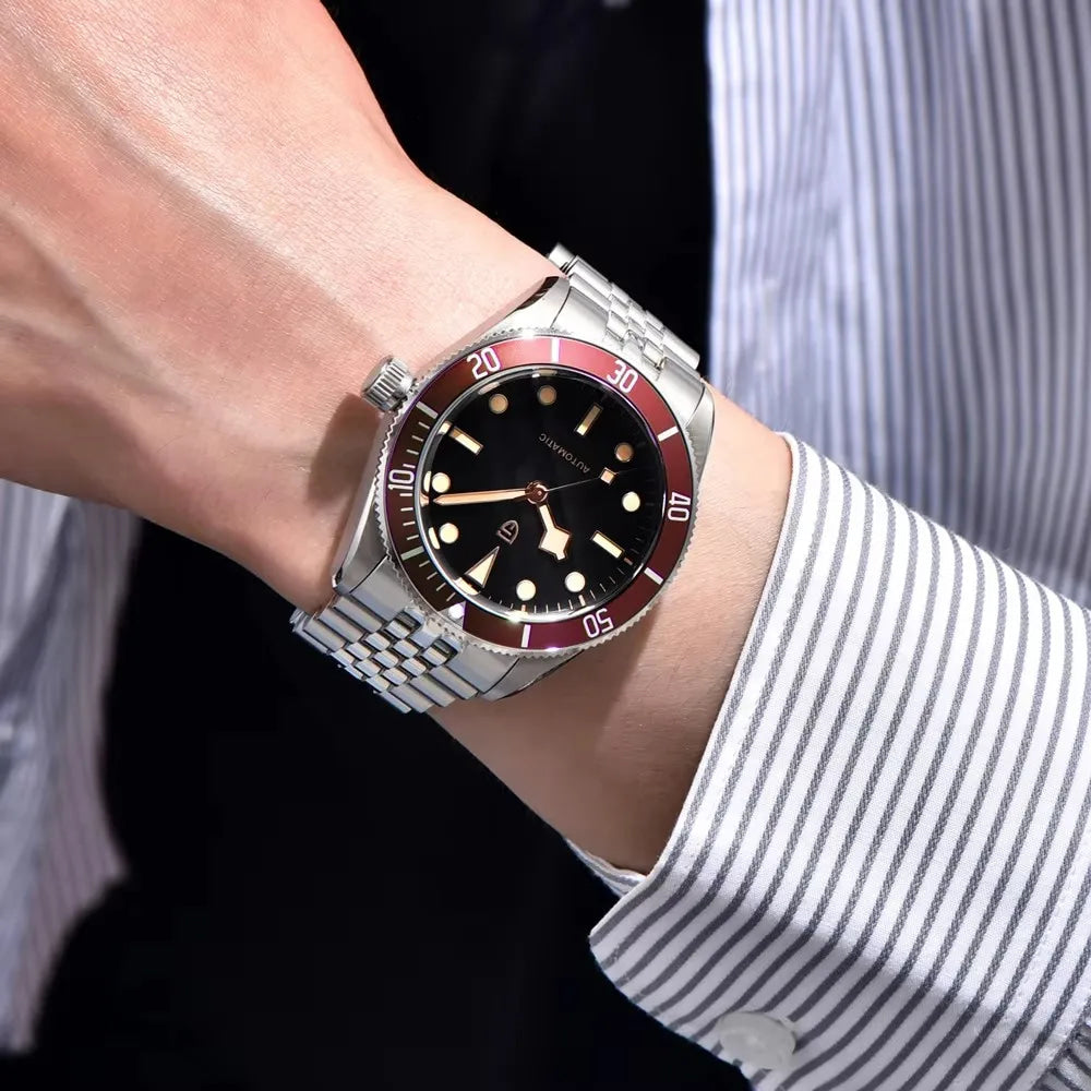 PAGANI DESIGN BB58 Retro Mens Watches 2026 Luxury Automatic Watch For Man Mechanical Wristwatch AR Sapphire Waterproof Men Gift
