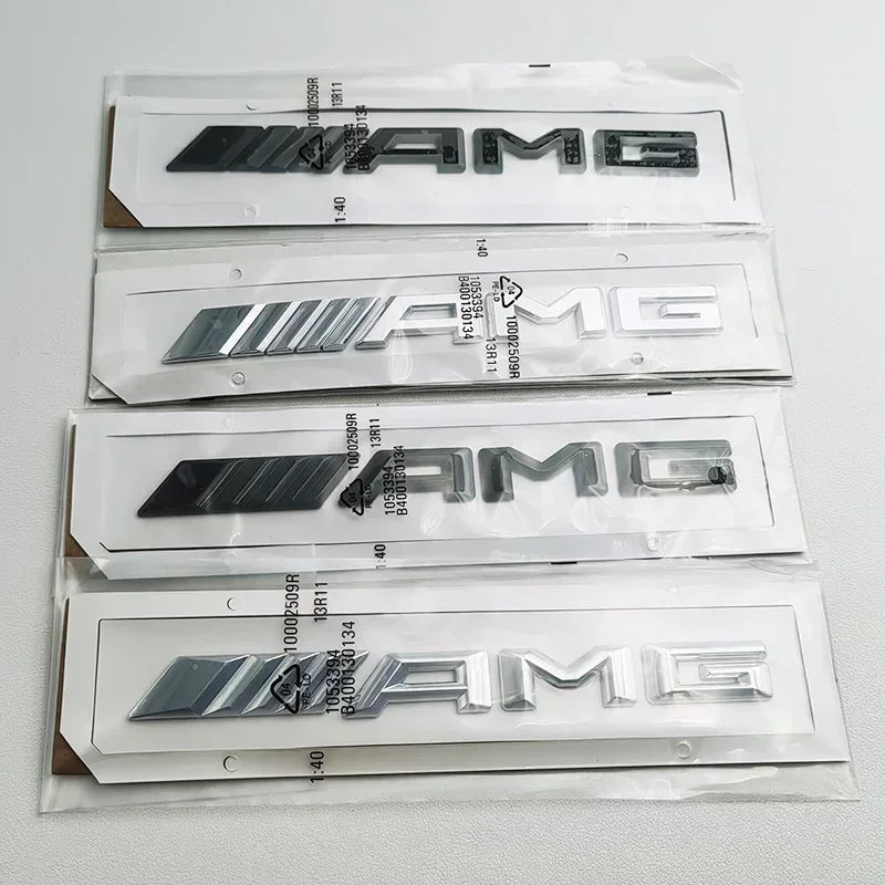 Logo AMG Emblem Letters Car Trunk Badge Mercedes Benz W204 W205 W176 W177 W212 W213 AMG Sticker Accessories ASD